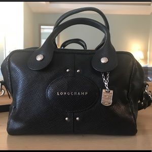 Longchamp Quadri bag black leather crossbody